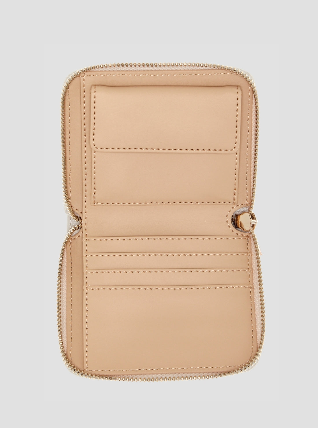 GUESS Womens Pink Isobel Small Zip Around Wallet BG9932137 Inside View