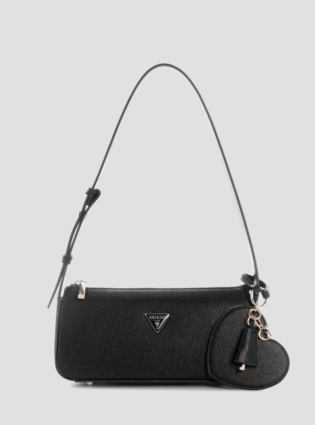 GUESS Womens Black Isobel Mini Shoulder Bag BG993272 Front View