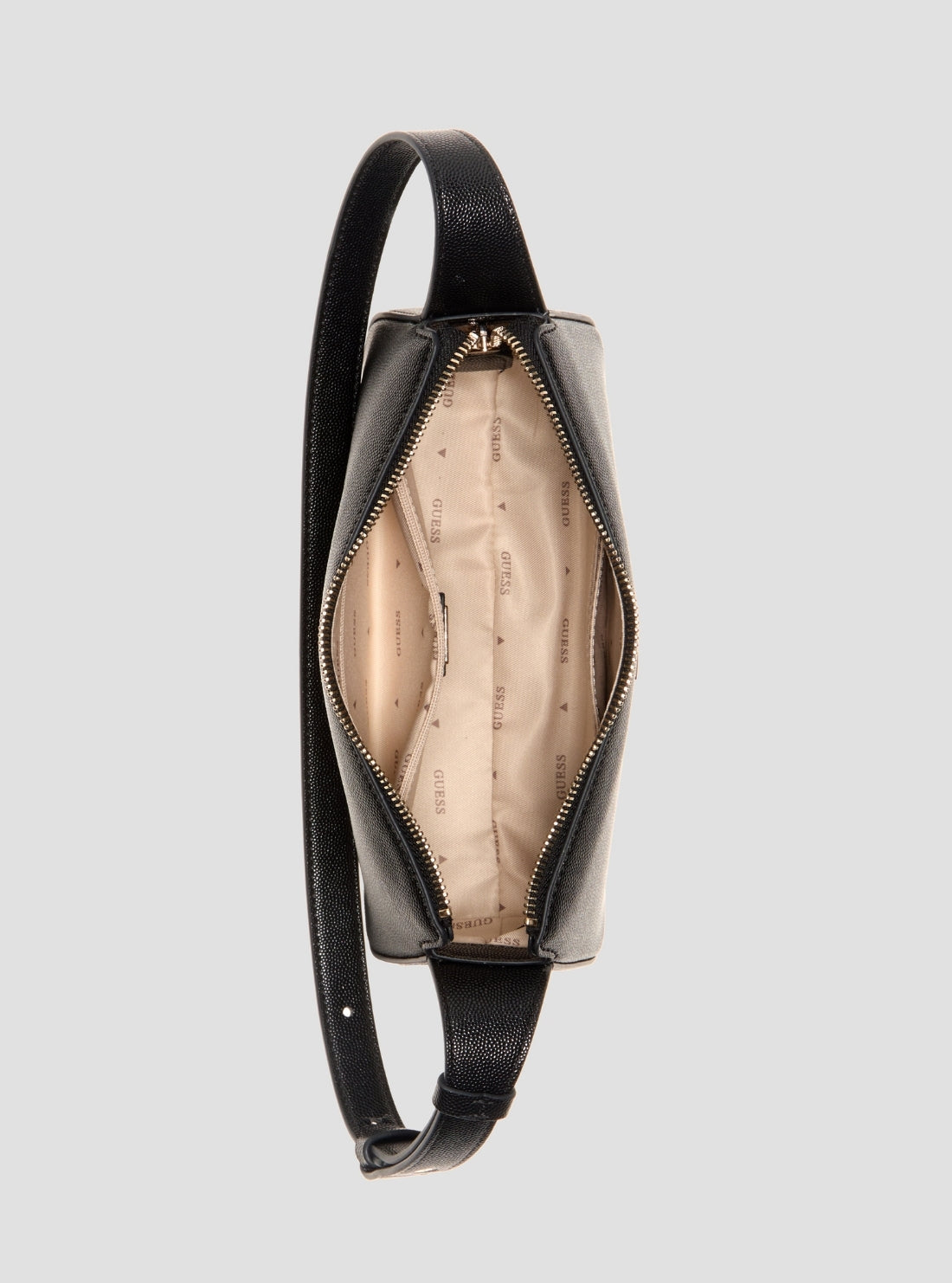 GUESS Womens Black Isobel Mini Shoulder Bag BG993272 Inside View
