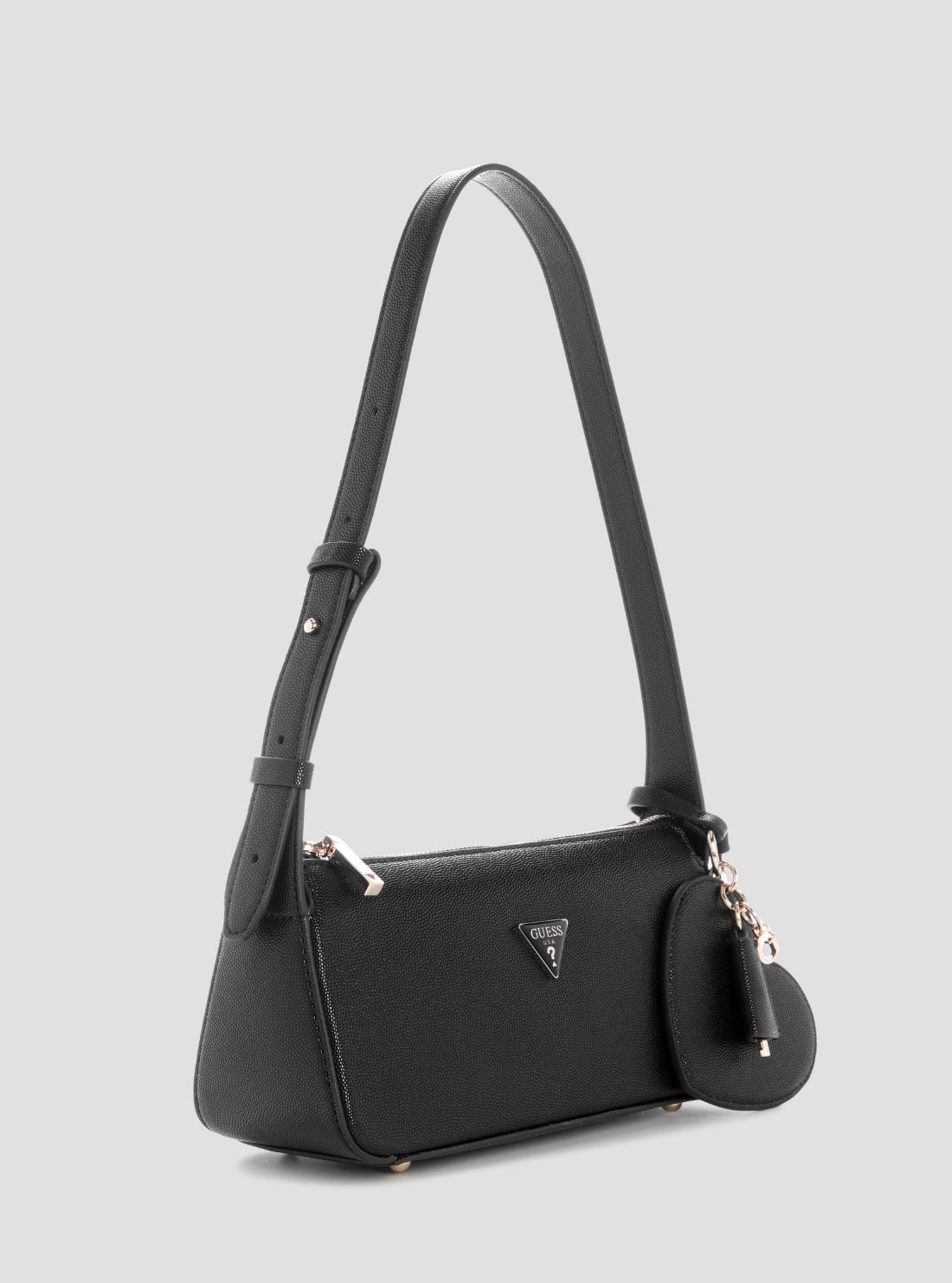 GUESS Womens Black Isobel Mini Shoulder Bag BG993272 Side View