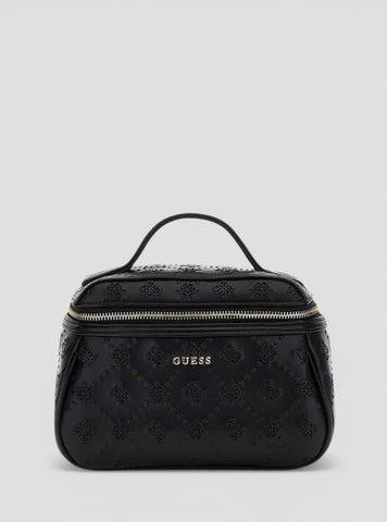 GUESS Accessories Black Logo Beauty Case BM7823P5335 Front View