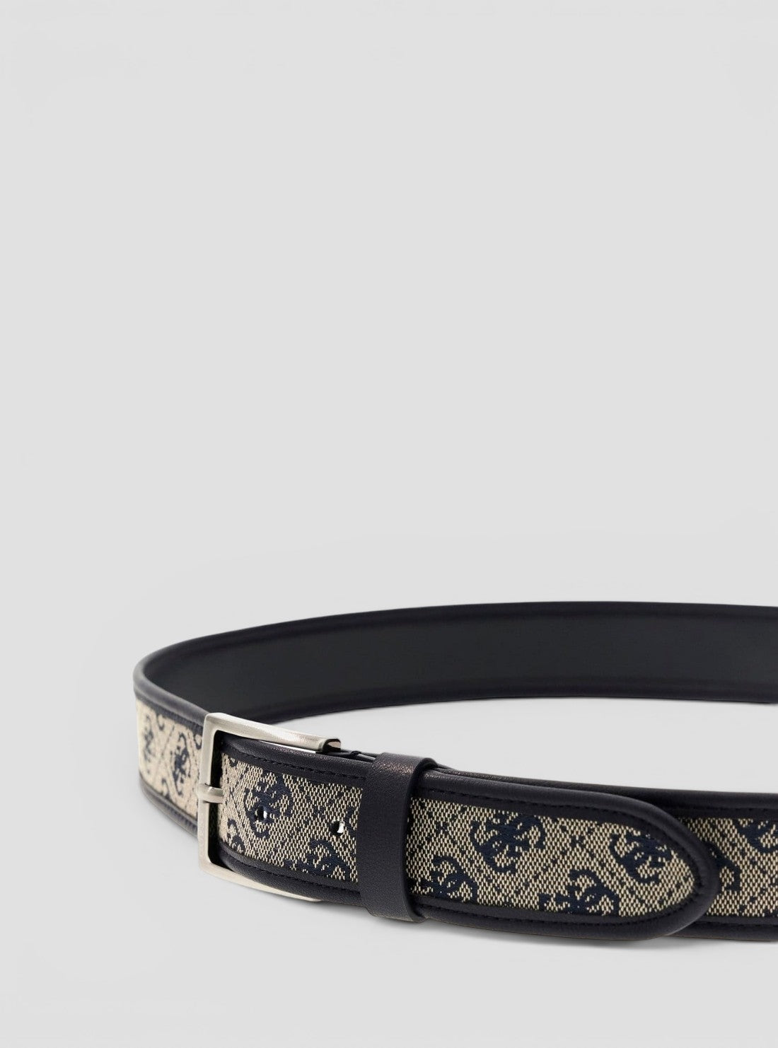 GUESS Accessories Sand Blue Logo Boston Adjustable Belt BM7859P6135 Detail View