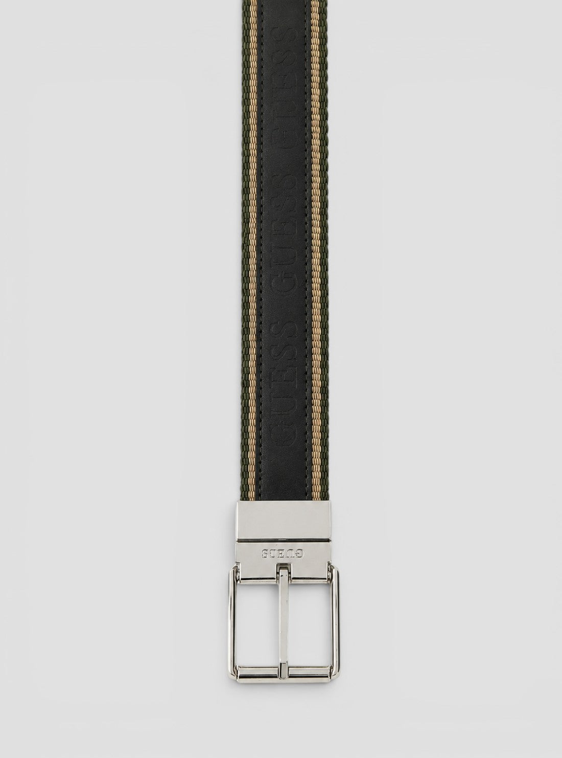 GUESS Accessories Black Adjustable Reversible Belt BM7881P6235 Detail View