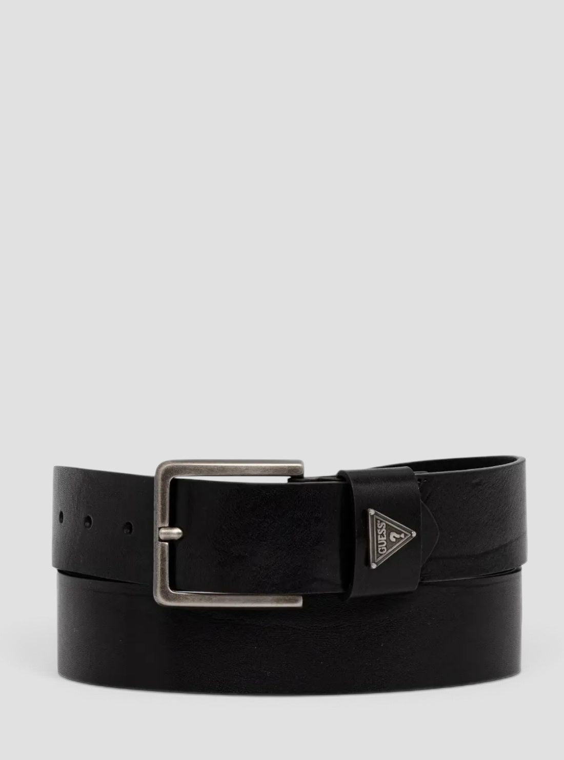 GUESS Accessories Black Leather Belt BM7888P6240 Front View2