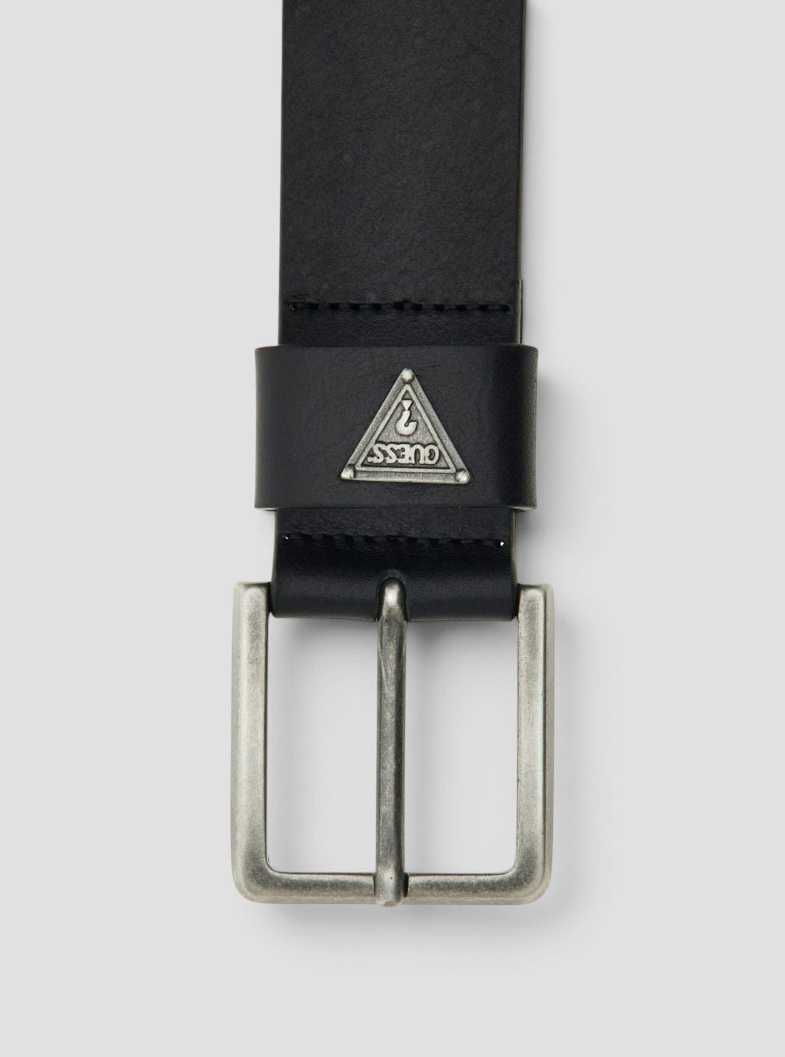 GUESS Accessories Black Leather Belt BM7888P6240 Detail View