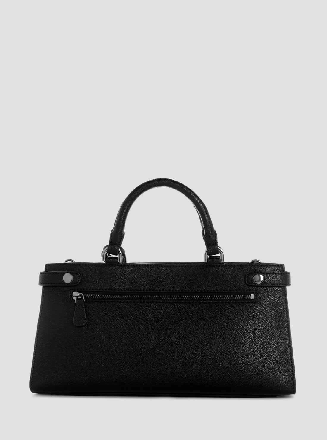 GUESS Womens Black Cirene Triple Compartment Satchel Bag BM966806 Back View