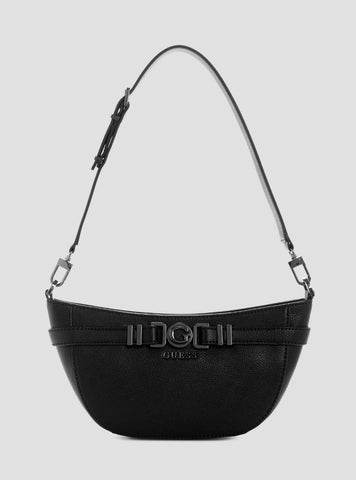 GUESS Womens Black Cirene Shoulder Bag BM966818 Front View