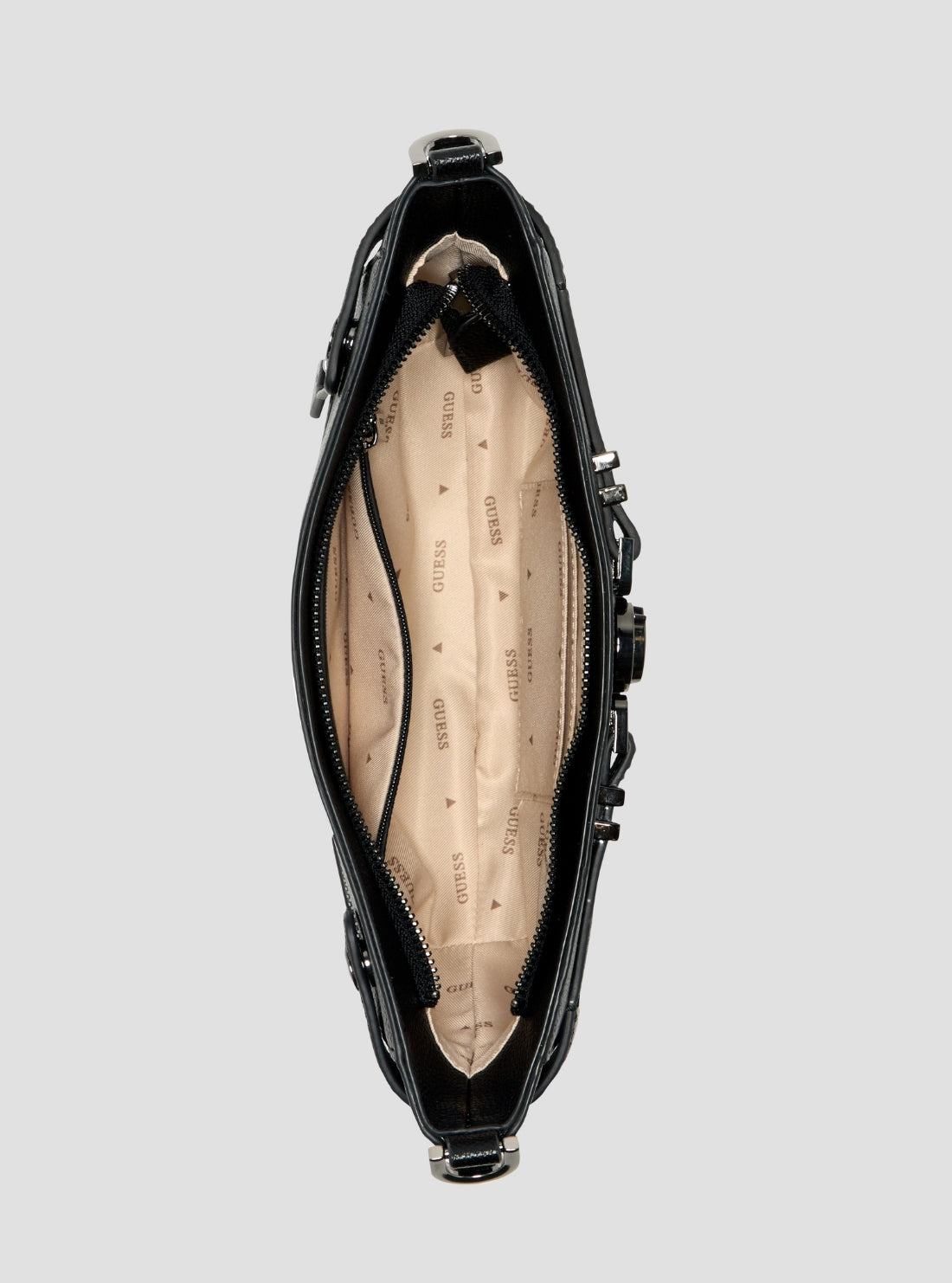 GUESS Womens Black Cirene Shoulder Bag BM966818 Inside View