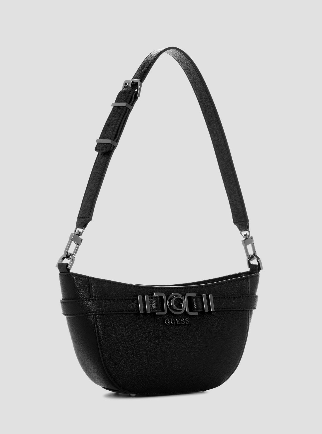 GUESS Womens Black Cirene Shoulder Bag BM966818 Front Side View