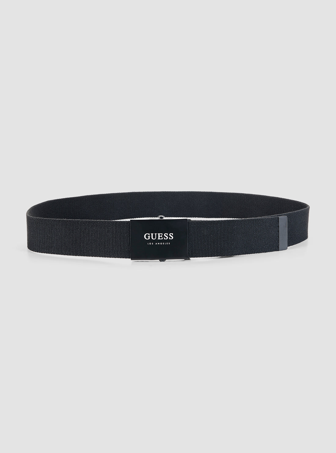 GUESS Black Split Men's Belt BMSPAMP5135 Front View
