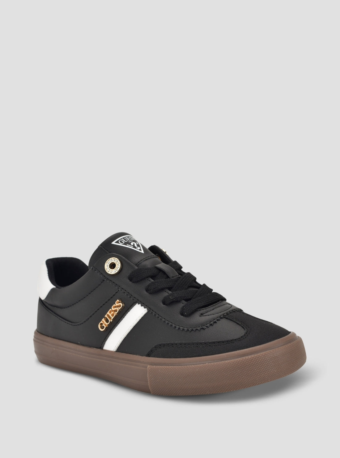 GUESS Womens Black Loui Sneakers LOUI Side View