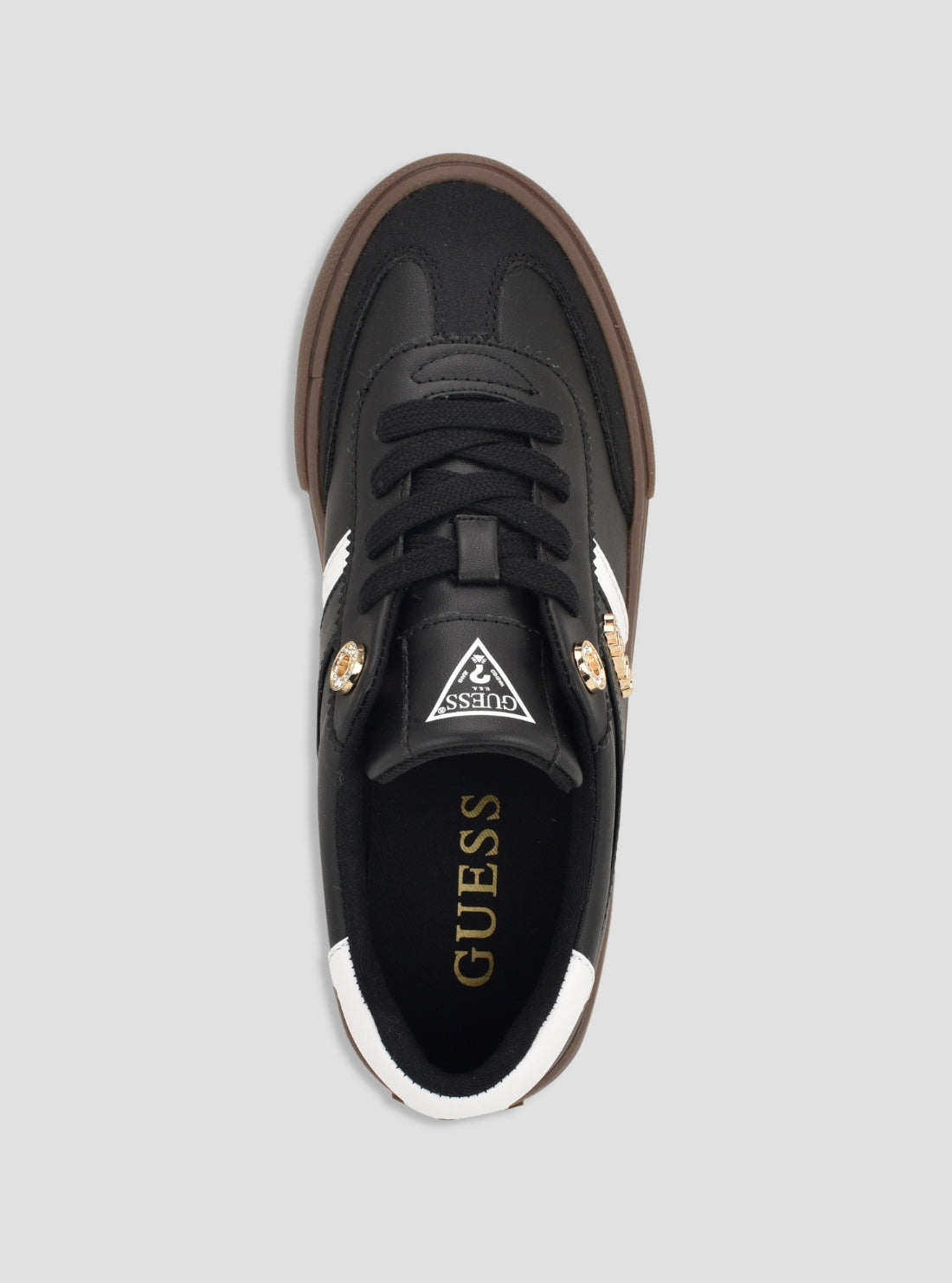 GUESS Footwear Black Borge Sneakers BORGE Top View