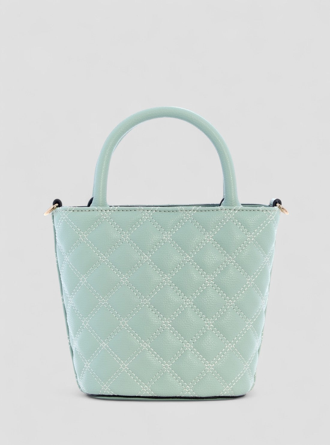 GUESS Womens Green Giully Mini Tote Bag BQ967376 Back View