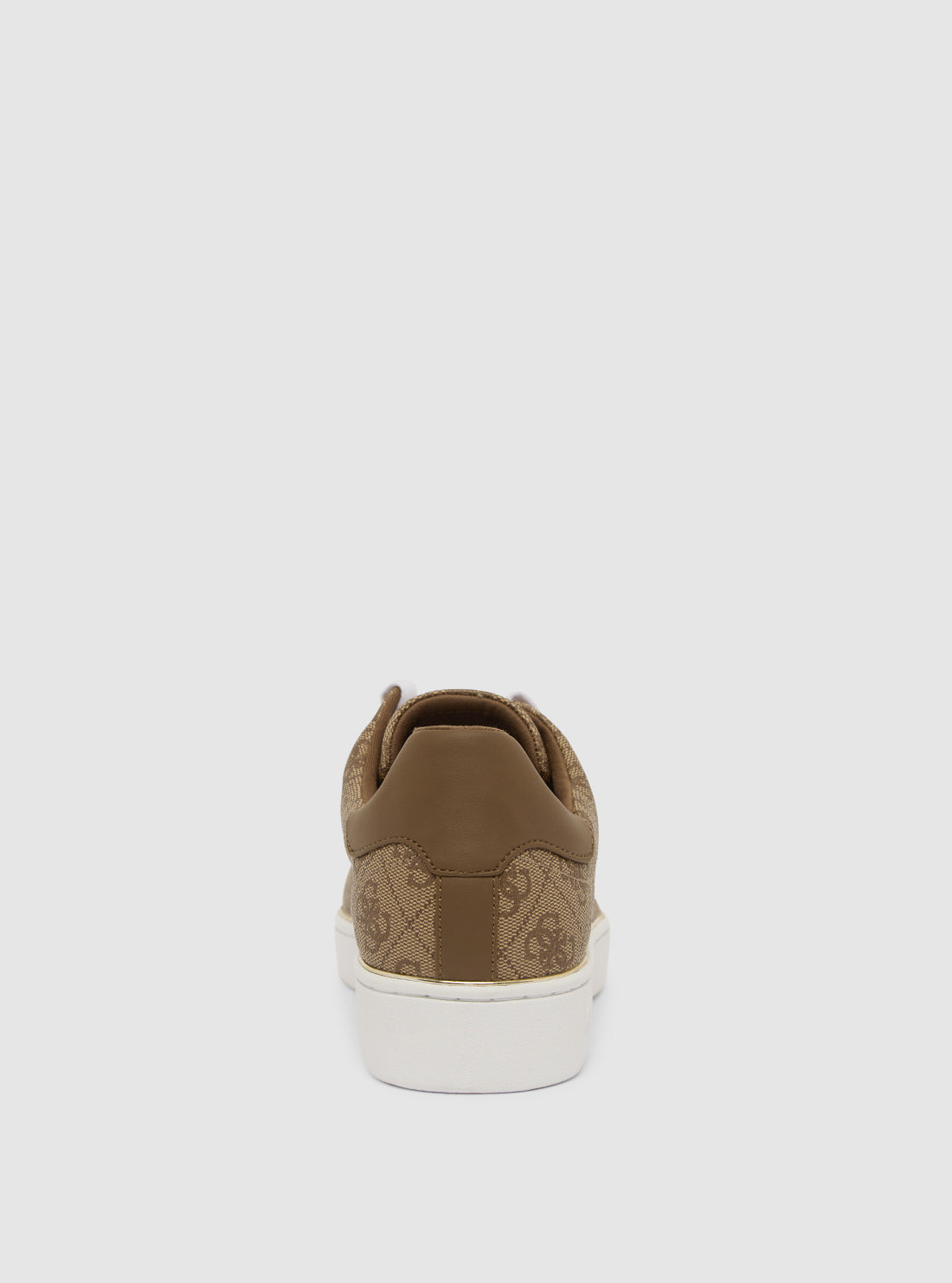 Brown Logo Bristle Low-Top Sneakers