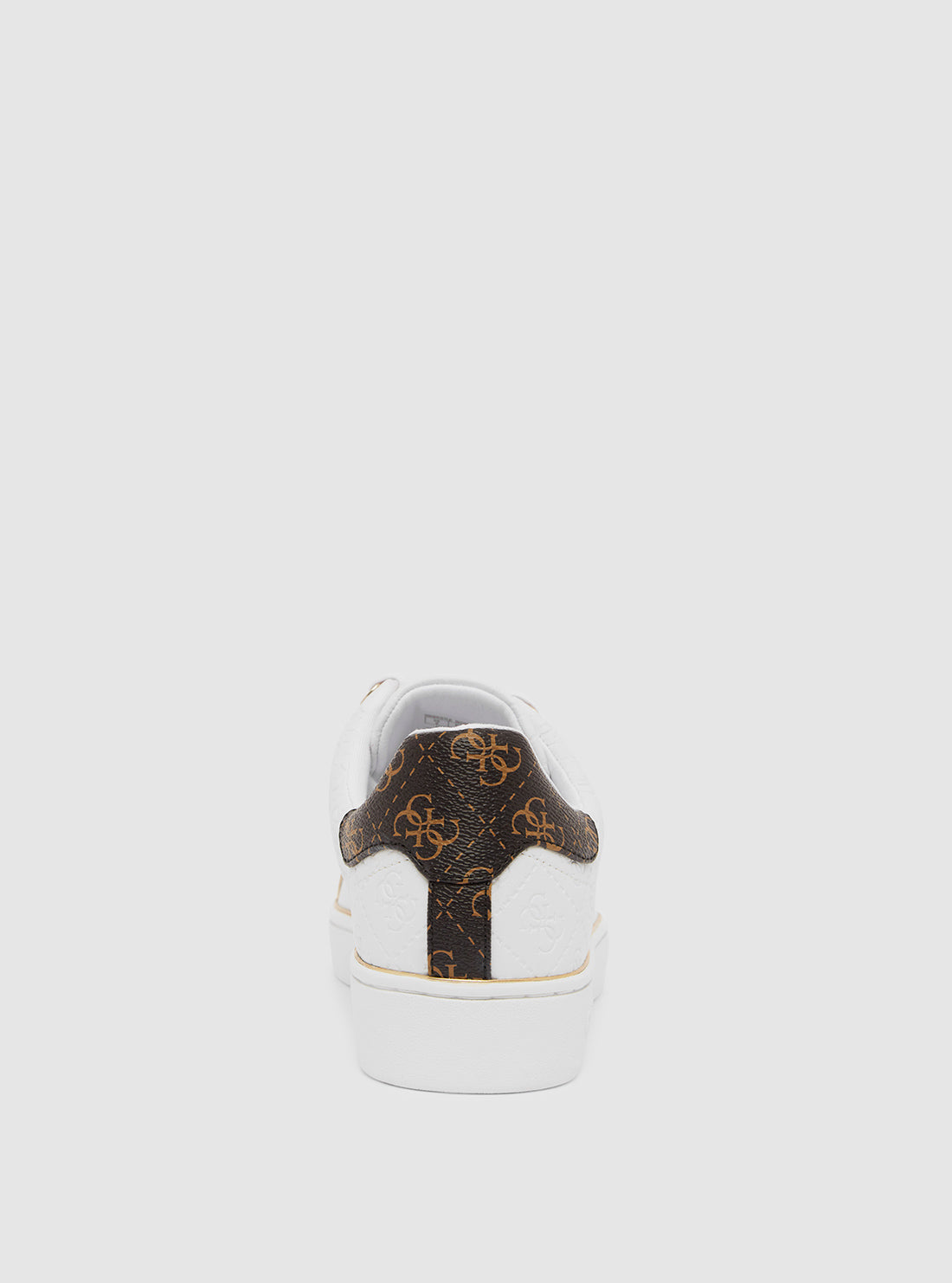 White Bristle Low-Top Sneakers
