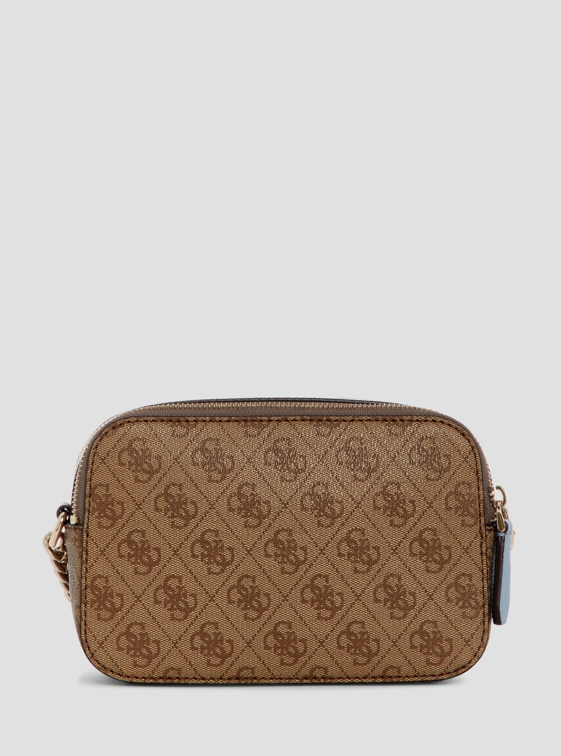 GUESS Womens Brown Blue Noelle II Camera Crossbody Bag BS967213 Back View