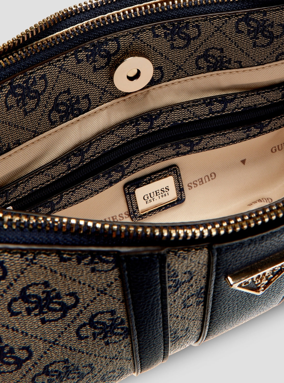 GUESS Womens Blue Logo Noelle II Shoulder Crossbody Bag BS967273 Detail View