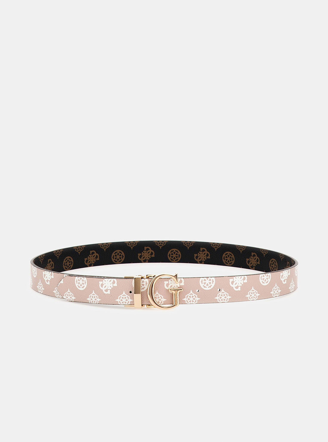 Pink Reversible Silvana Quattro G Peony Logo Belt