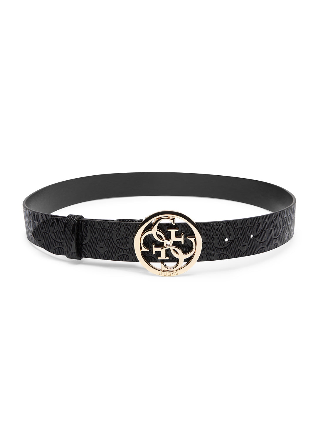 GUESS Black Caddie Adjustable Belt full view