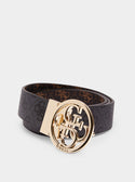 GUESS Black Logo Aieta Belt close up