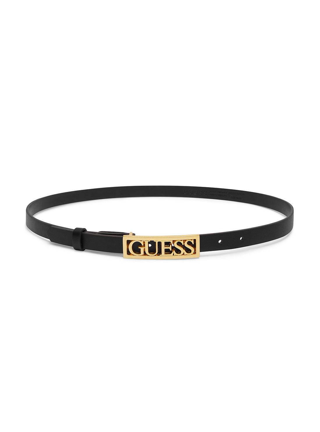GUESS Black Mildred Adjustable Belt full length