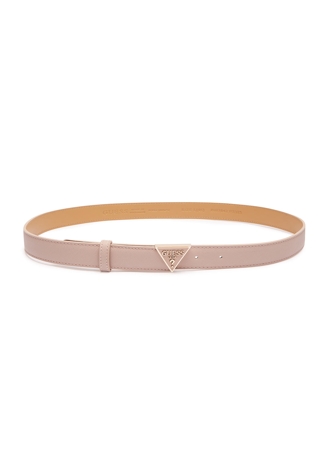 GUESS Nude Triangle Logo Belt full view