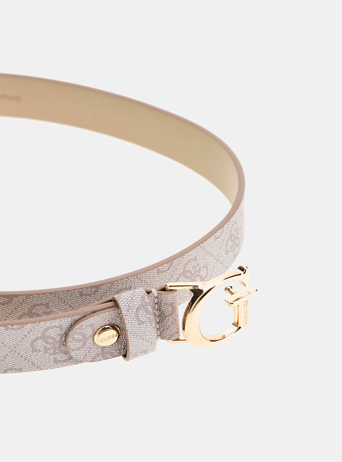 Beige Logo Emera Adjustable Belt