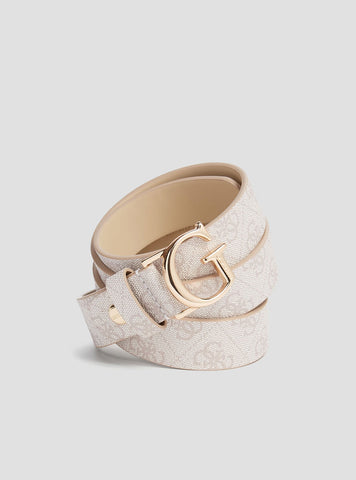 Beige Logo Emera Adjustable Belt