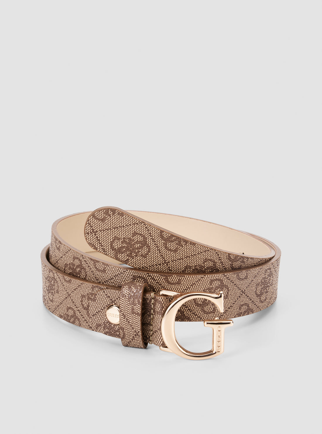GUESS Womens Brown Logo Emera Adjustable Belt BW7862P3430 Detail view