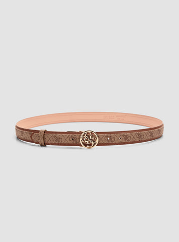 GUESS Accessories Brown Logo Orlina Belt BW9149P4330 Front View