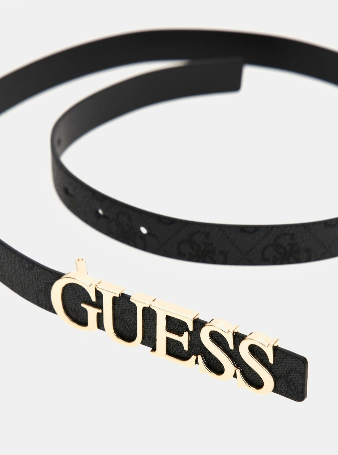 GUESS Womens Black Logo Erica Belt BW9204P5120 Detail View