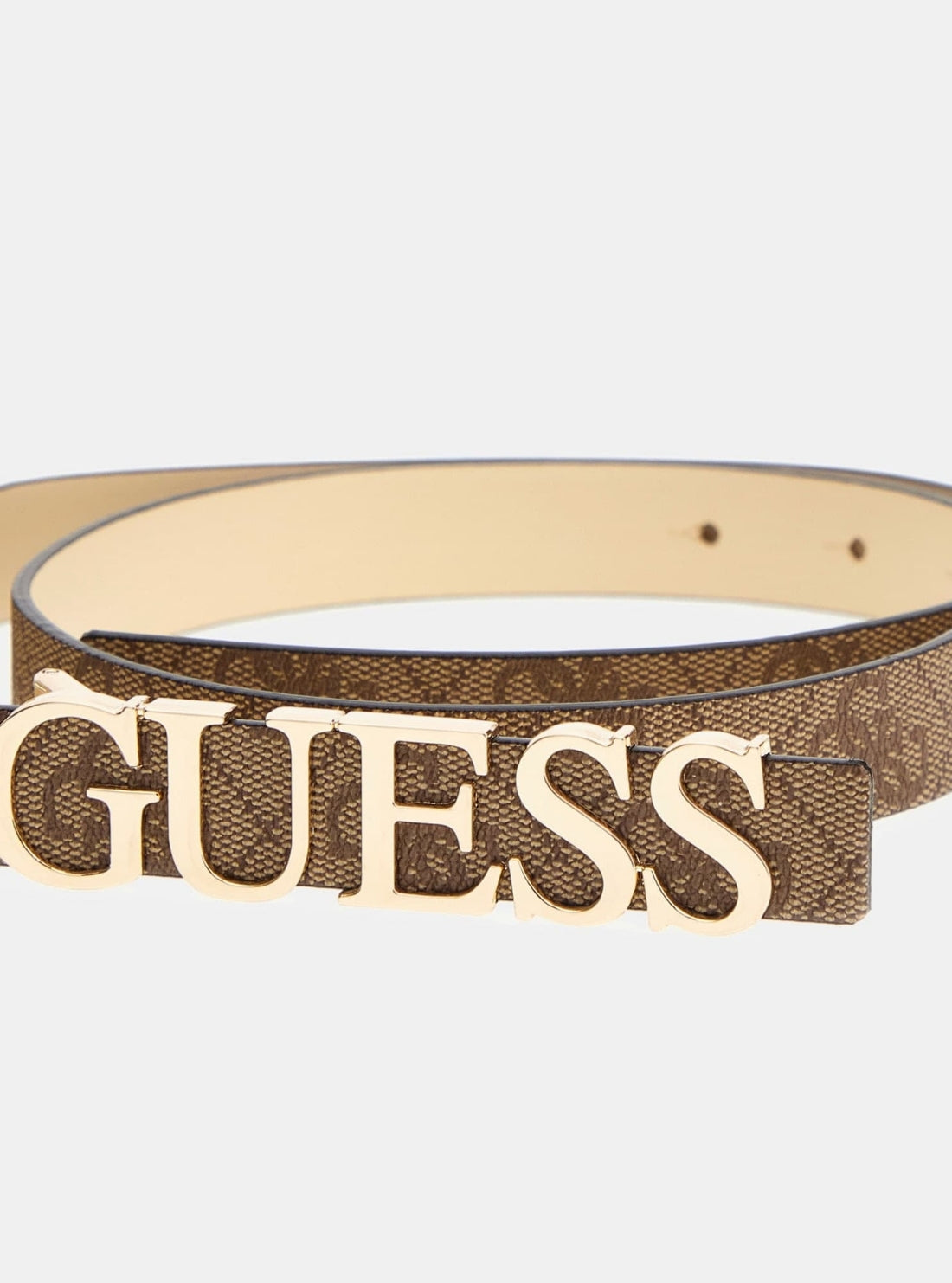 GUESS Womens Brown Logo Erica Belt BW9204P5120 Detail View