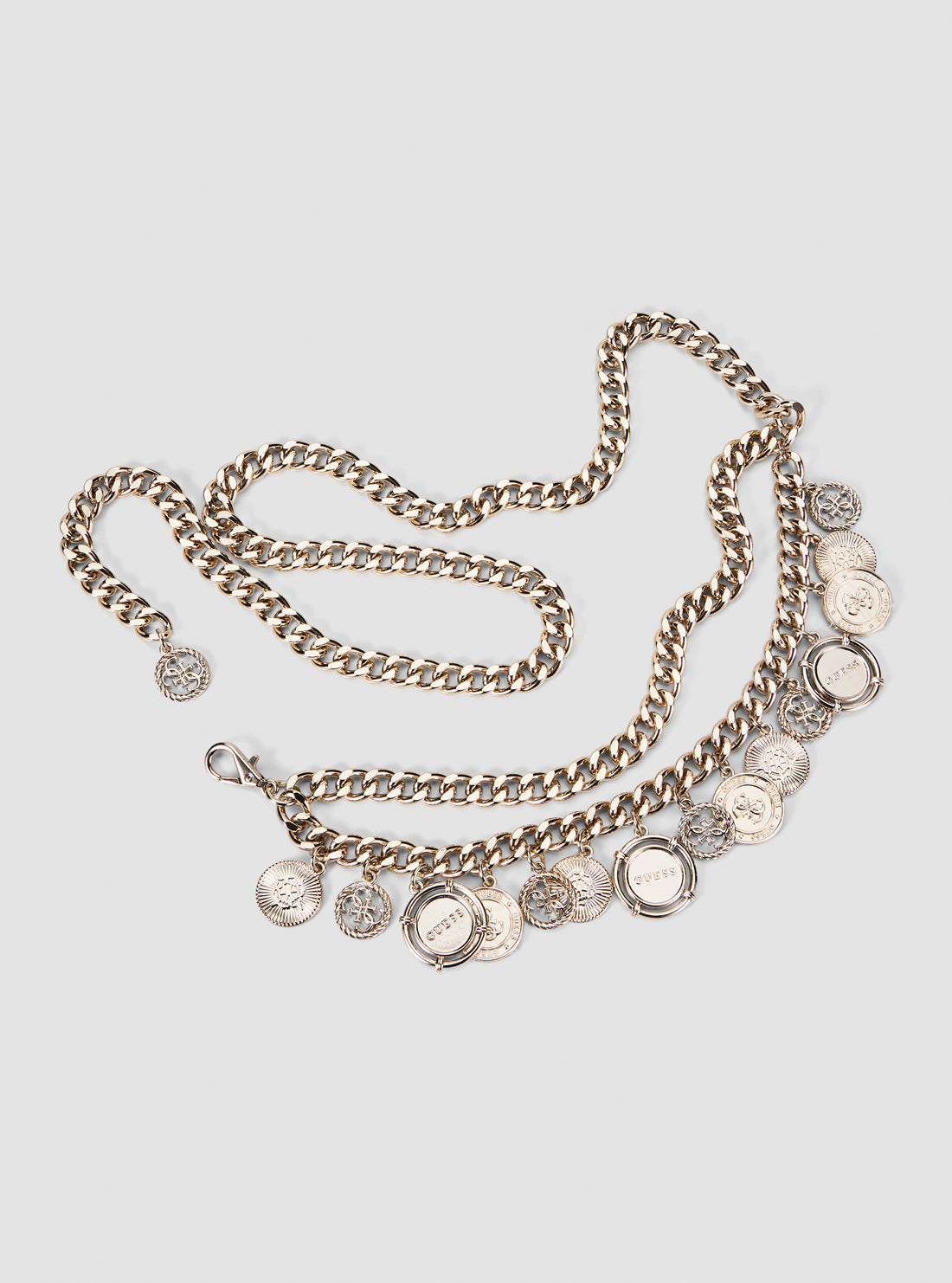 GUESS Womens Gold Coin Waist Belt BW9219P5220 Detail View