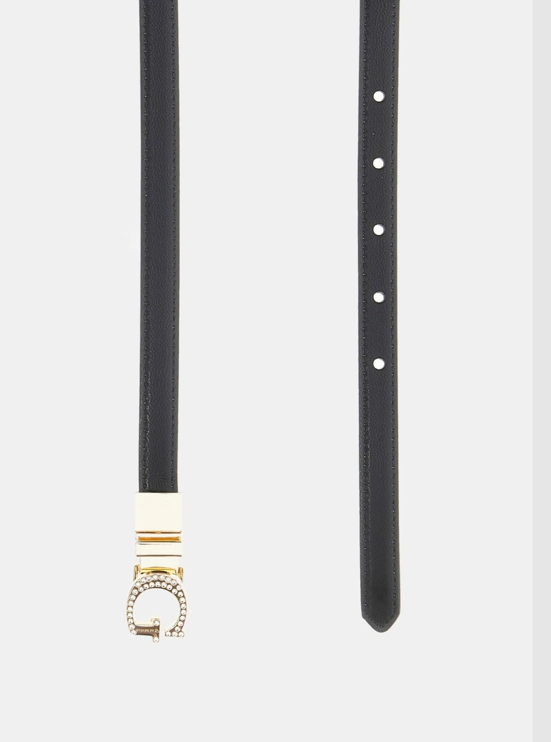 GUESS Accessories Black Everlee Adjustable Reversible Belt BW9242P5315 Detail View