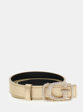 GUESS Accessories Gold Prue Belt BW9243P5325 Front View