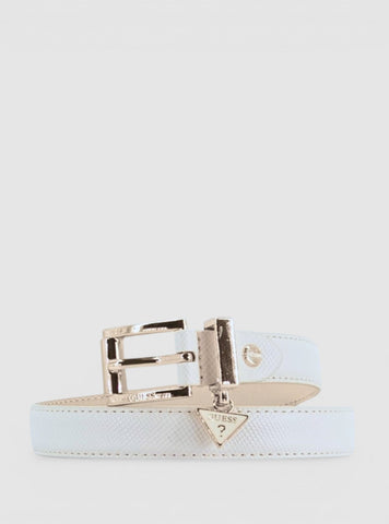 GUESS Accessories Off-White Rosalba Adjustable Belt BW9256P5325 Front View