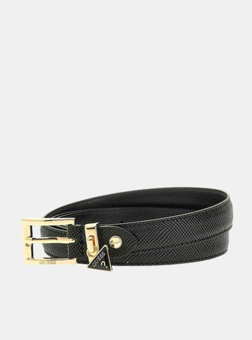 GUESS Accessories Black Rosalba Adjustable Belt BW9256P5325 Front View