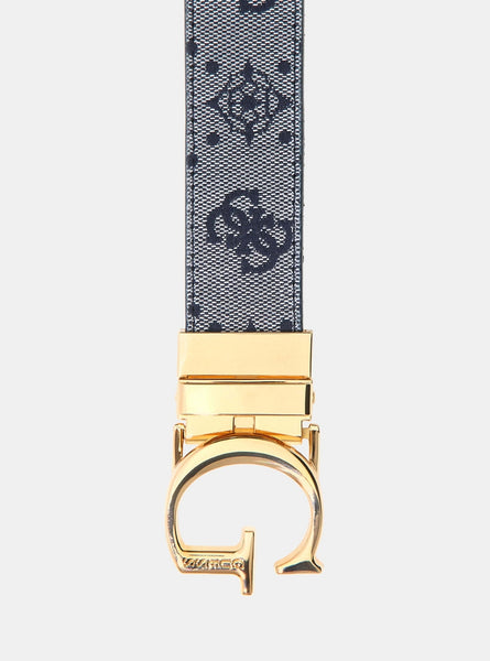 Blue Logo Neda 4G Peony Belt | GUESS display picture 2