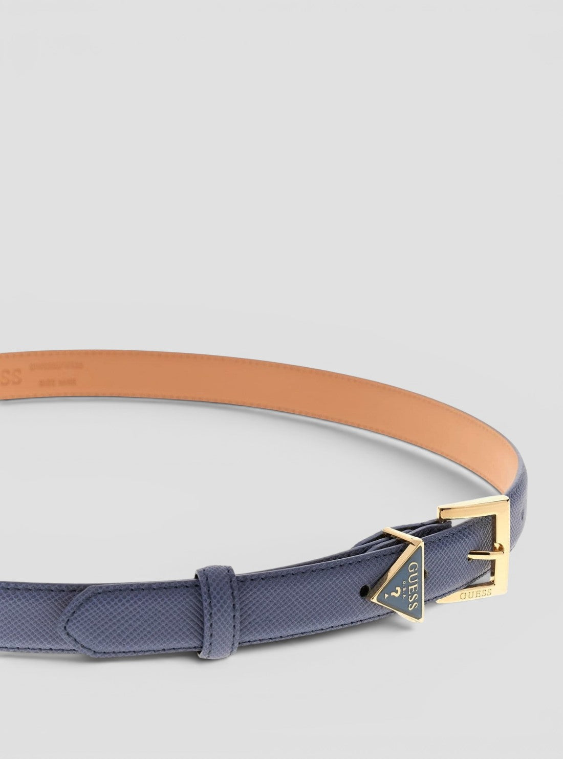 GUESS Accessories Grey Blue Noelle II Adjustable Belt  BW9320P6125 Detail View