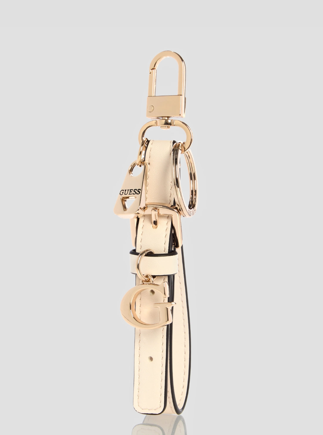 GUESS Accessories Beige Wristlet Keychain C7460105 Front View