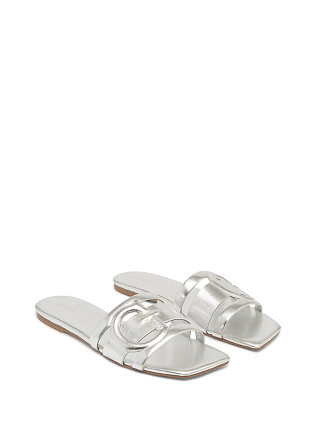 Silver Caffy Sandals GUESS