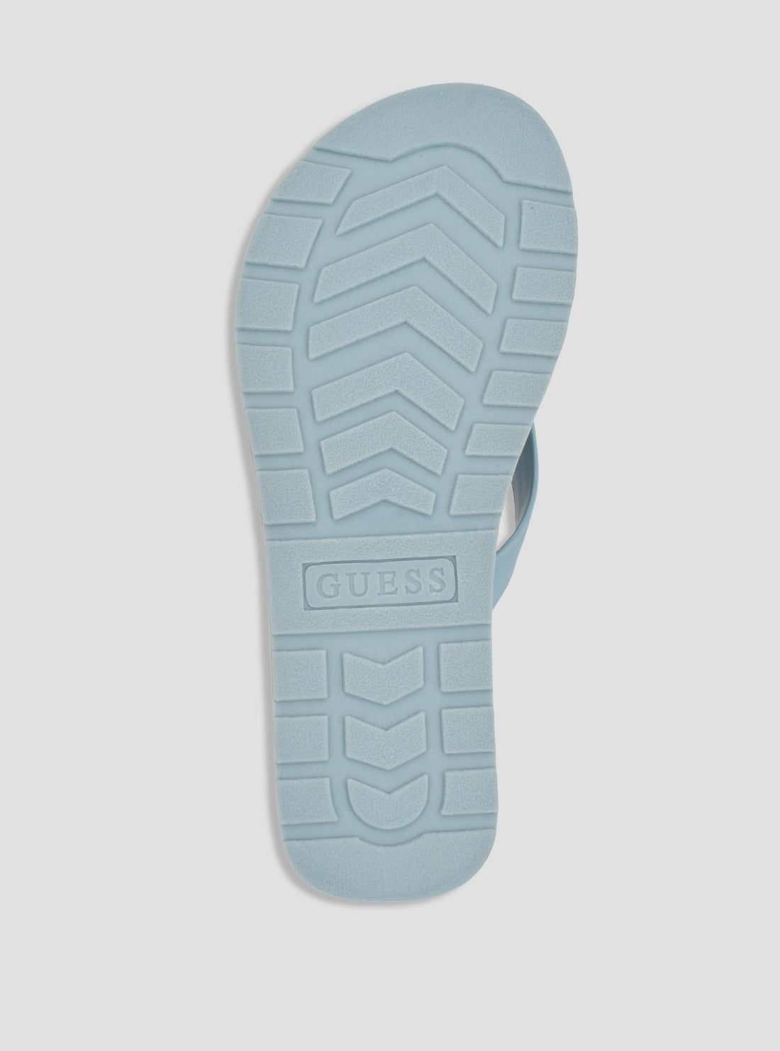 GUESS Womens Light Blue Candry Logo Flip Flop Sandals CANDRY Bottom View