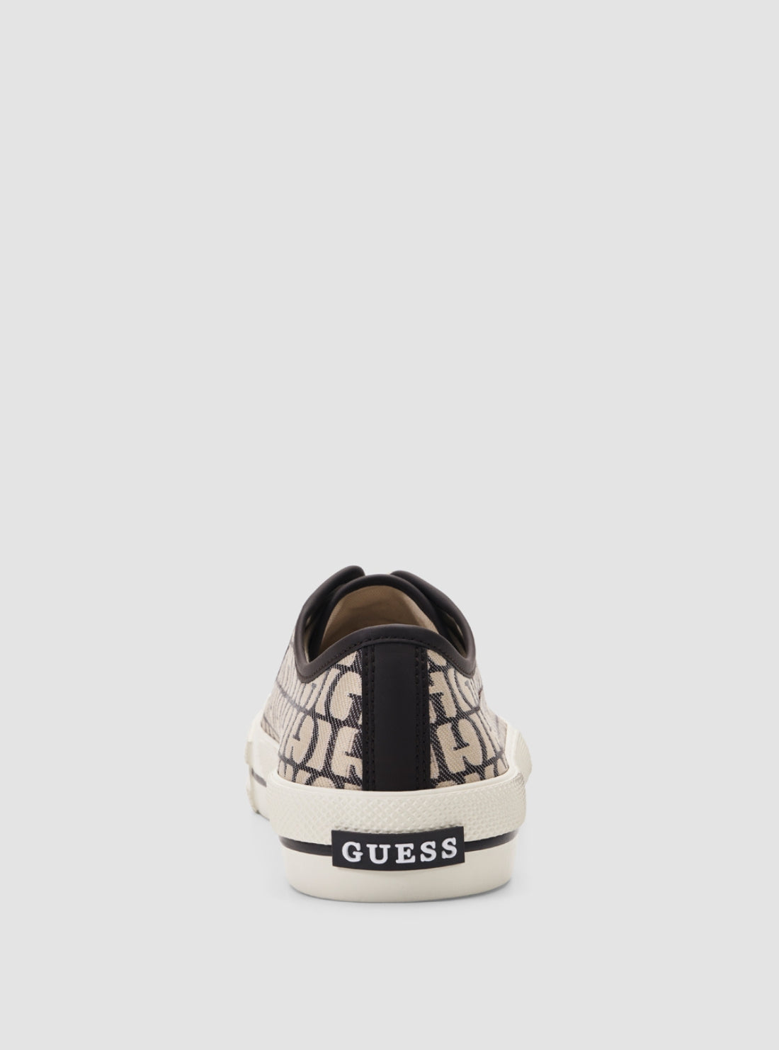 GUESS Womens Dark Brown Carey Sneakers CAREY Back View