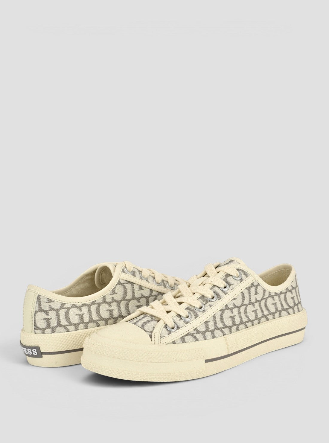 GUESS Footwear Medium Grey Carey Sneakers CAREY Front Side View