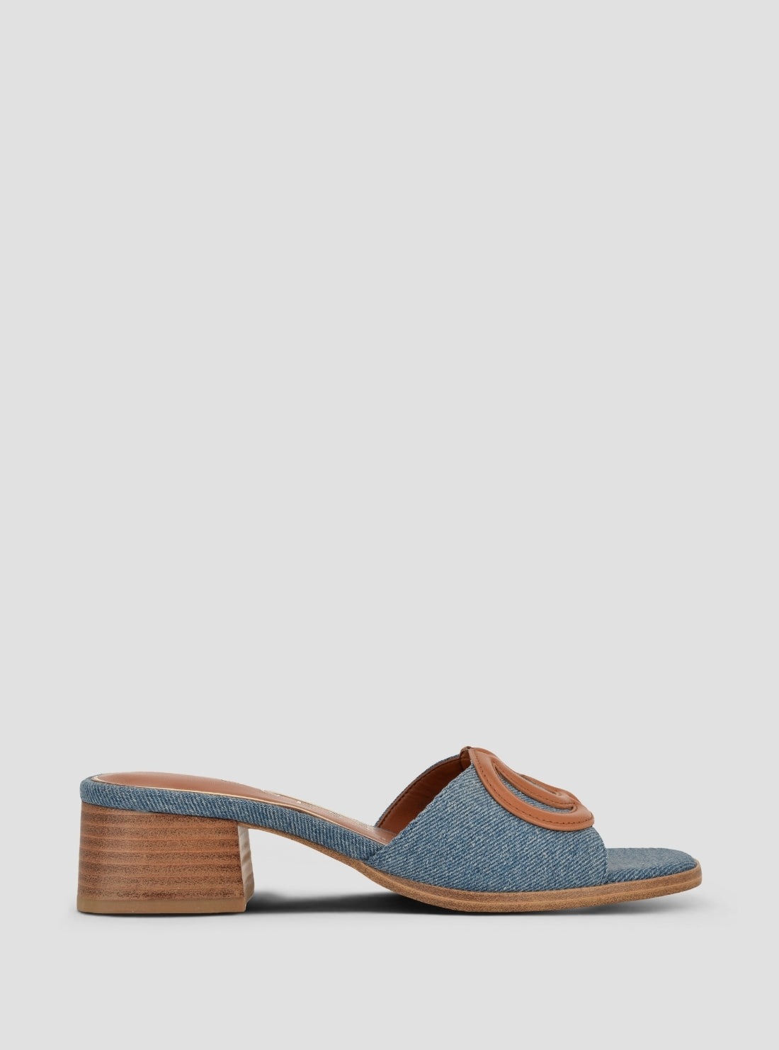 GUESS Womens Medium Blue Cerinna Heeled Sandals CERINNA2 Side View2