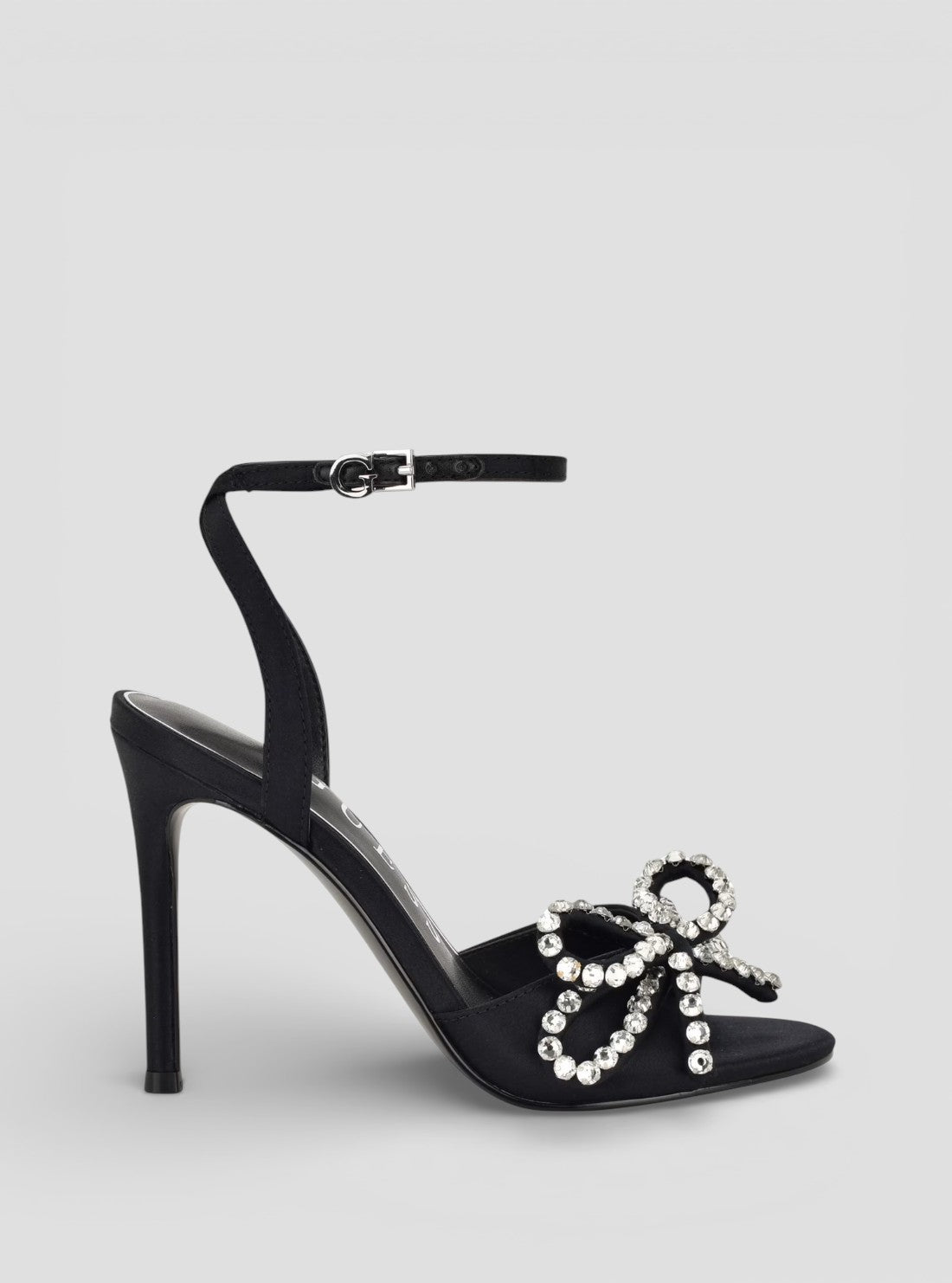 GUESS Footwear Black Charmin Heeled Sandals CHARMIN  Side View