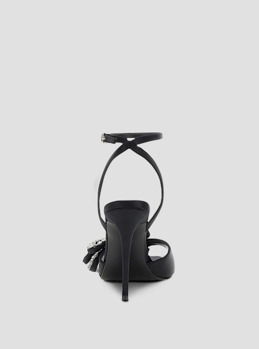 GUESS Footwear Black Charmin Heeled Sandals CHARMIN Back View