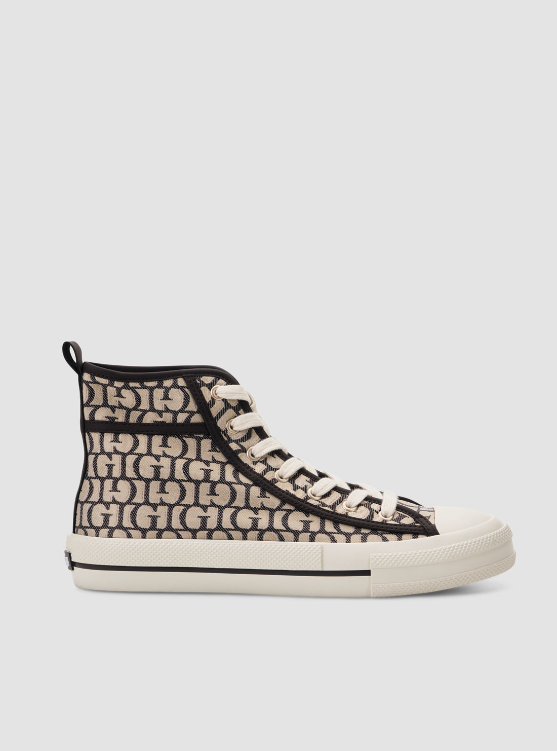 GUESS Womens Dark Brown High Top Colyn Sneakers COLYN Side View