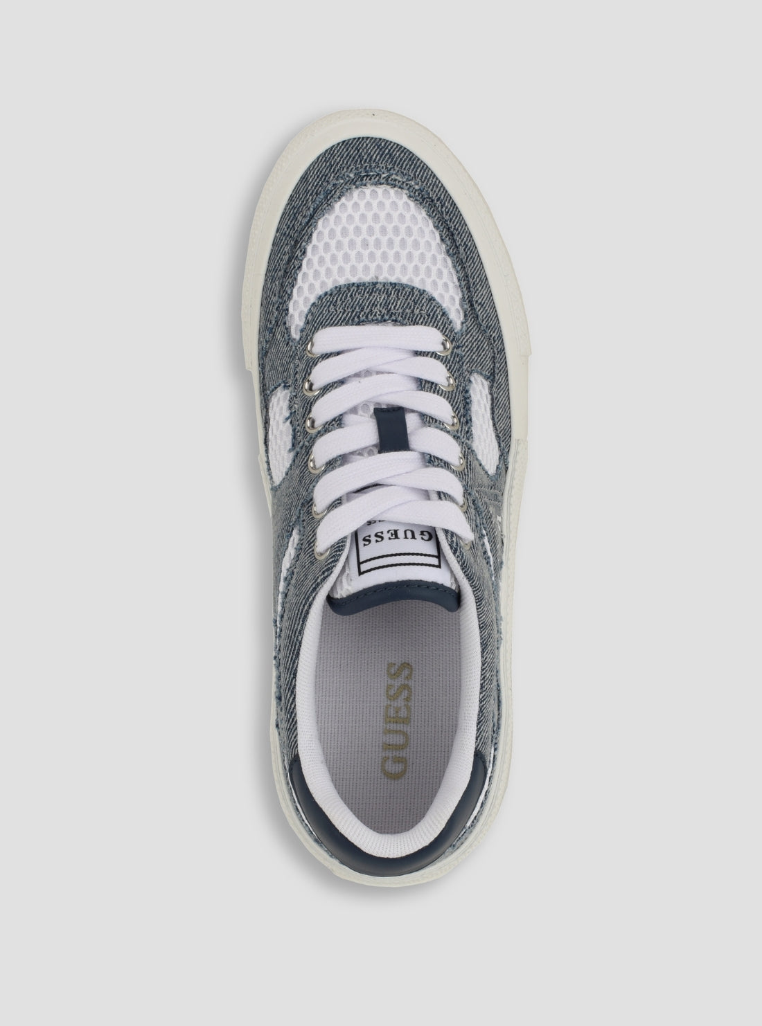 GUESS Footwear Medium Blue Conah Sneakers CONAH Top View