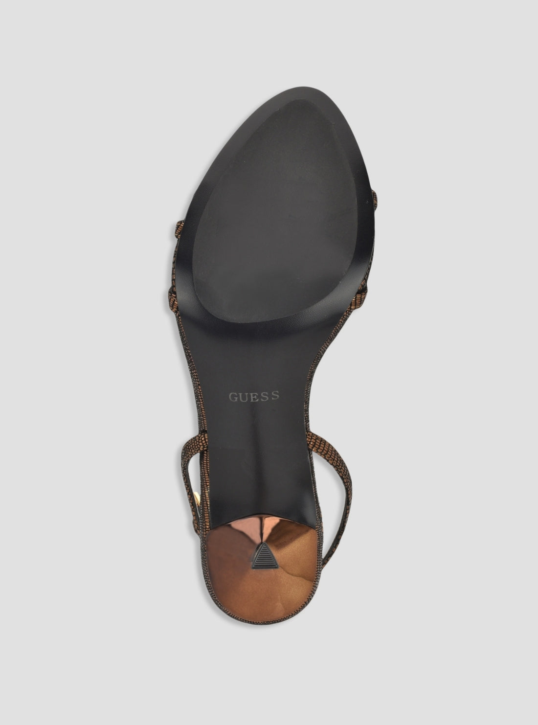 GUESS Footwear Bronze Connee2 Heeled Sandals CONNEE2 Bottom View